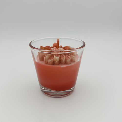 Bougie parfumée cerise noire – Bougie marbrée décorative