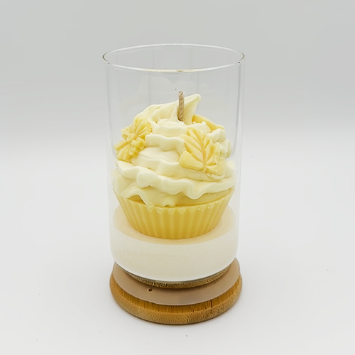 Bougie parfumée fleur d'oranger – Bougie cupcake décorative