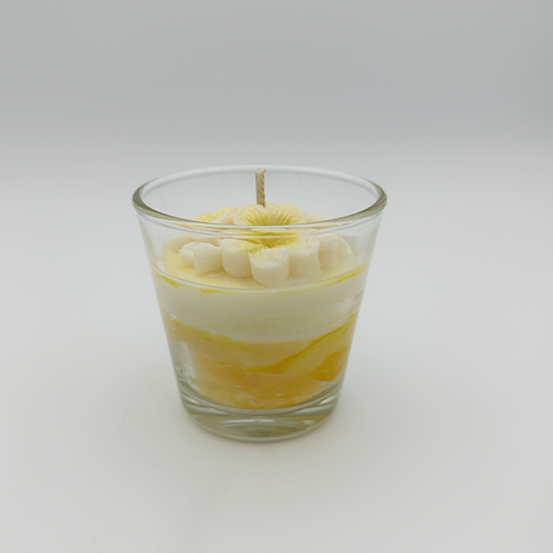 Bougie parfumée fleur de tiaré – Bougie marbrée décorative