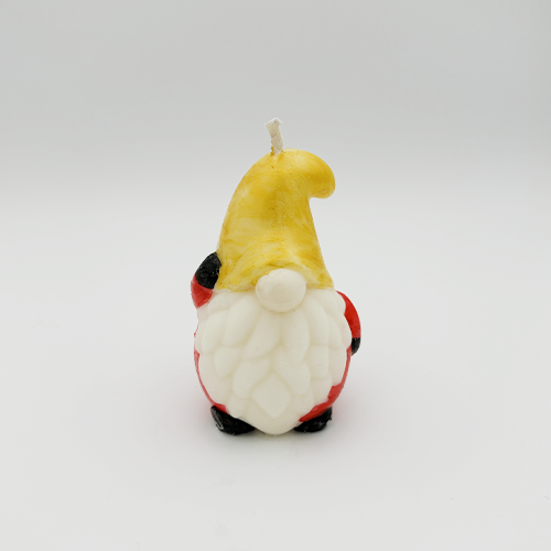 Bougie de Noël - Gnome Or