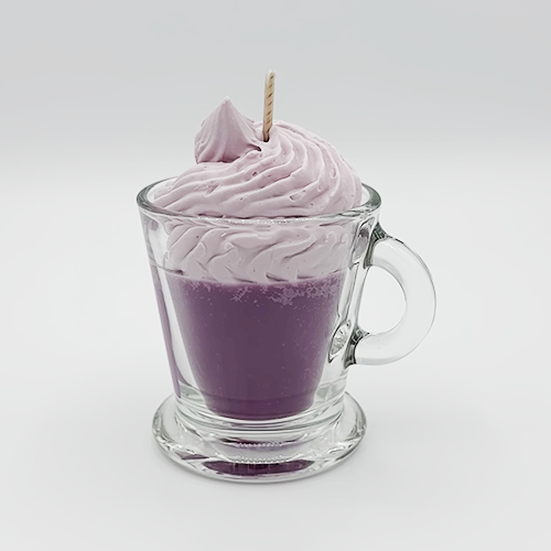 Bougie parfumée guimauve – Bougie chantilly décorative