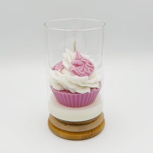 Bougie parfumée licorne – Bougie cupcake décorative