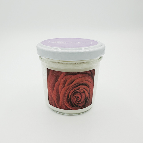 Bougie parfumée rose