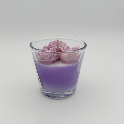 Bougie parfumée savon doux – Bougie marbrée décorative