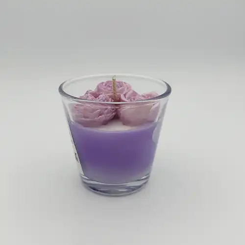 Bougie marbrée savon doux